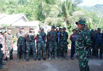 Apel pagi satgas TMMD Kodim Pacitan 