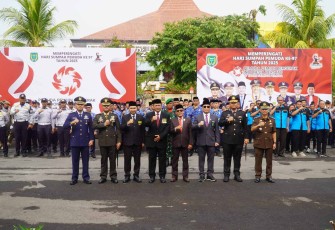 Upacara hari Sumpah Pemuda Ke-97 di Balaikota Madiun, Selasa (28/10)