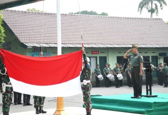 Upacara hari Sumpah Pemuda Ke-97 di Makorem 081/DSJ Madiun, Selasa (28/10)