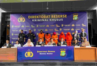 Kabid Humas Polda Metro Jaya Kombes Pol Budi Hermanto memberikan keterangan pers 