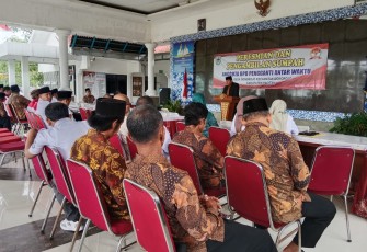 Danramil 0801/11 Donorojo Hadiri Pelantikan BPD Donorojo