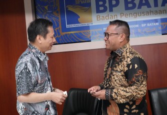 Deputi/Anggota Bidang Investasi dan Pengusahaan Fary Djemy Francis menyambut baik kehadiran Mr. Bruce Hung, Representative Taipei Economic and Trade Office (TETO) untuk Indonesia