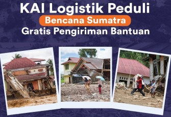 KAI Logistik Gratiskan Pengiriman Bantuan untuk Sumatra