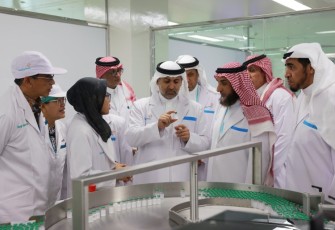 Kunjungan delegasi kementerian kesehatan Arab Saudi di PT Biofarma, Bandung, Selasa (25/2)