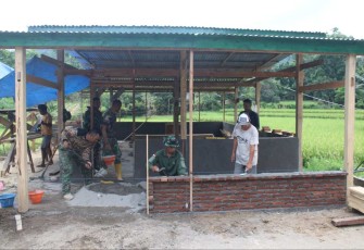 Pembangunan RLTH sasaran fisik TMMD Kodim Parepare 