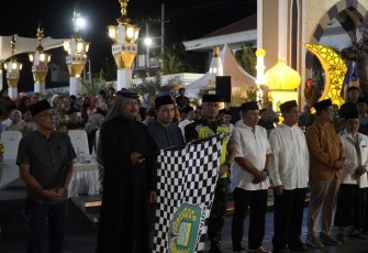 Dandim 0803/Madiun Hadiri Lomba Gema Takbir Keliling di Pahlawan Religi Center 