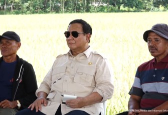 Menteri Dody Dampingi Presiden Prabowo Panen Raya Bersama Petani di Majalengka