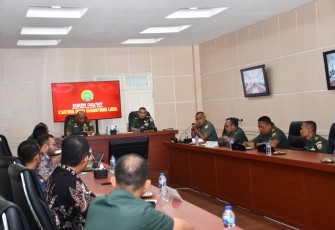 Kasdim 0315/TPI Hadiri Rakornis Program TMMD Ke 124 di Makorem 033/WP