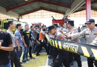 Personel Polresta Bandara Soetta Gelar Pelatihan Dalmas