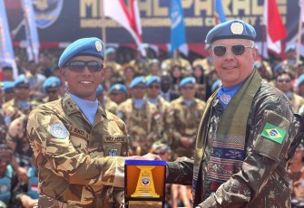 Satgas TNI Kontingen Garuda Raih Medali Kehormatan Dari PBB