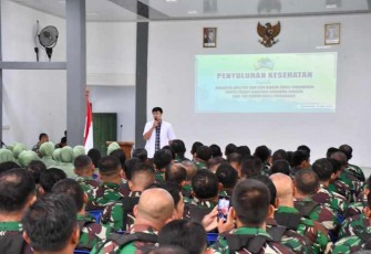 Penyuluhan kesehatan prajurit Kodim 0802 Ponorogo 