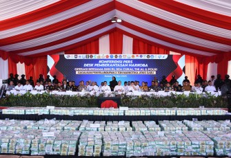 Sinergi TNI AL, BNN RI dan Bea Cukai Kembali Gagalkan Penyelundupan Narkoba Seberat 2 Ton 