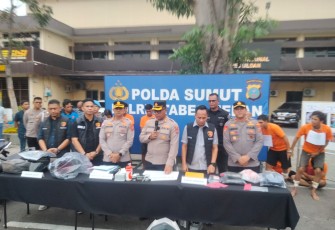 Penegakan Hukum Dilakukan Polrestabes Medan Tangkap Tersangka Maling Motor.