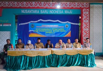 Kepedulian Babinsa Koramil 0801/03 Arjosari Hadiri MusDes Penetapan Batas Desa