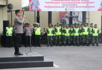 Sinergi TNI-Polri Amankan Pengesahan Warga Baru PSHT Tulungagung