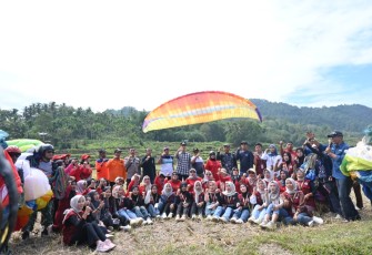 Danlanud SUT Resmikan Venue Paralayang Guguak Nan Gadang di Kota Sawahlunto