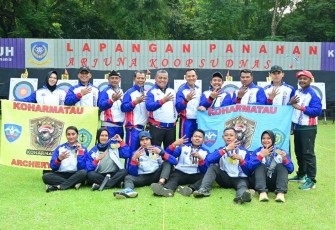 Tim Panahan Koharmatau di PORAU 2025, Jakarta, Kamis (10/7)