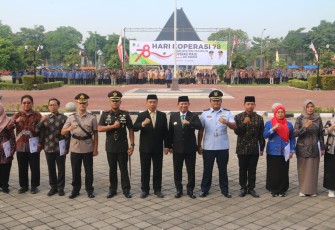 Dandim 0803/Madiun Ikuti Upacara Peringatan Hari Koperasi dan Launching 206 Kopdes Merah Putih 