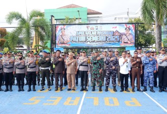 Dandim Pacitan Hadiri Apel Gelar Pasukan Operasi Patuh Semeru Tahun 2025