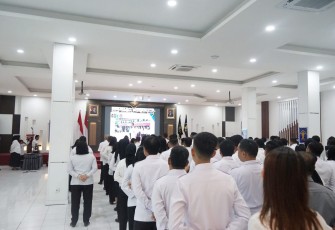 Kanwil Kemenkum Sumut Gelar Apel Bersama.