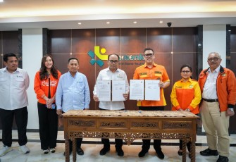 Menkop Budi Arie Setiadi MoU PPK Kosgoro 1957 di Jakarta, Rabu (16/7)