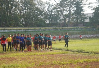 Olahraga Bersama Prajurit Korem 064/Maulana Yusuf