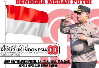 Kapolres Natuna, AKBP Novyan Aries Effendie.,SH.,S.I.K.,M.M.,M.Tr