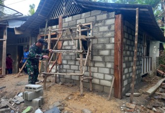 Program RTLH Koramil 0801/03 Arjosari Capai 90 Persen