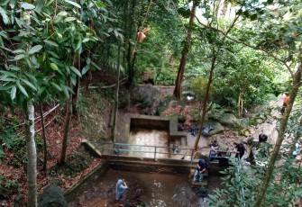 Kadisparbud beserta panitia saat mengadakan Gorodi Gunung Bintan