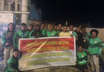 Komunitas Ojek Online Kota Kupang ajak Masyarakat Tidak Terpengaruh Berita Hoax