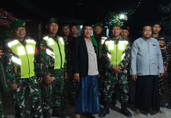 Patroli Kodim 0803/Madiun dan Banser
