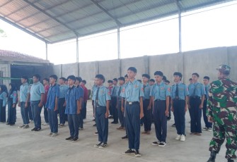 Pembekalan wasbang siswa wilayah desa binaan 
