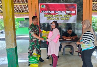 Gerakan Pangan Murah Koramil 0803-02/Madiun