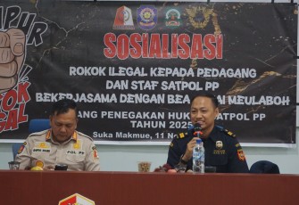 Bea Cukai Meulaboh dan Pemkab Nagan Raya Gelar Sosialisasi Cukai dan Rokok Ilegal