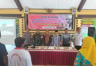 Babinsa Koramil Bringin Hadiri Sosialisasi Kesiapsiagaan Tanggap Bencana Sekala Lokal