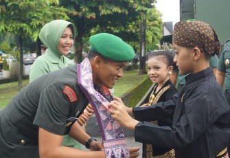 Penyambutan Letkol Inf Arief Handoko 