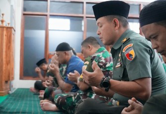 Doa bersama prajurit Korem 081/DSJ