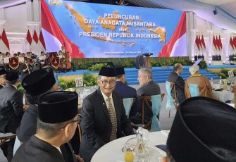 Menteri PU Dody Hanggodo saat menghadiri launching BPI Danantara di Jakarta, Senin (24/2)