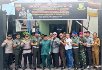 Rutan Pangkalan Brandan Turut Serta Sambut Kunjungan Kerja Dandenpom 1/5