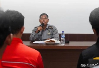 KPR Rutan Pangkalan Brandan Sampaikan Arahan ke Jajaran.