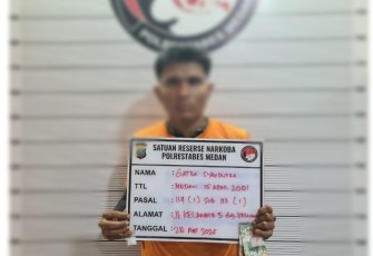 Diduga Pria Tersangka Pengedar Narkotika