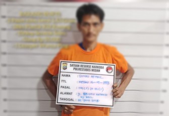 Poto Pelaku Diduga Pengedar Narkotika Jenis Sabu