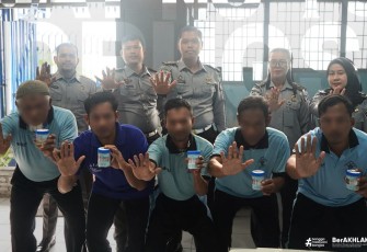 Mendukung Proses Integrasi Sosial WBP yang Bersih dari Narkoba Rutan Pangkalan Brandan Laksanakan Tes Urine Rutin.