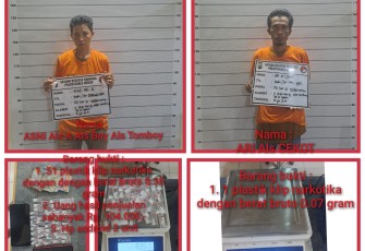Diduga Pengedar Sabu Ditangkap Satnarkoba Polrestabes Medan.