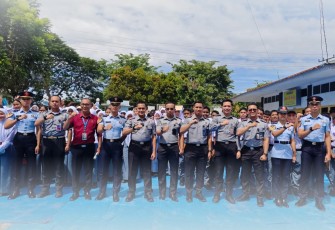 Karutan Labuhan Deli Bersama Para Siswa dan Taruna Poltekip Poto Bersama Usai Kegiatan Penyuluhan 