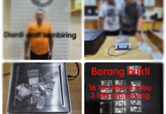 Diduga Pengedar Narkotika Jenis Sabu Diamankan Sat Reserse Polrestabes Medan.