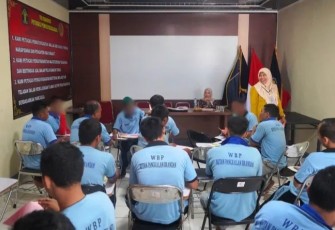 Upaya Mendukung Perkembangan Pendidikan Warga Binaan Rutan Pangkalan Brandan Gelar  Pembelajaran Paket A