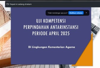 Kemenag Gelar Uji Kompetensi Perpindahan Antar Instansi