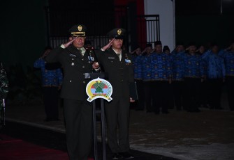 Dandim Ponorogo saat Pimpin AKRS HUT ke 80 Kemerdekaan RI