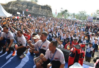 Merdeka Run 2025 Monumen Reog Ponorogo bertempat di wilayah Kecamatan Sampung Kabupaten Ponorogo, Jumat (22/08/2025).
